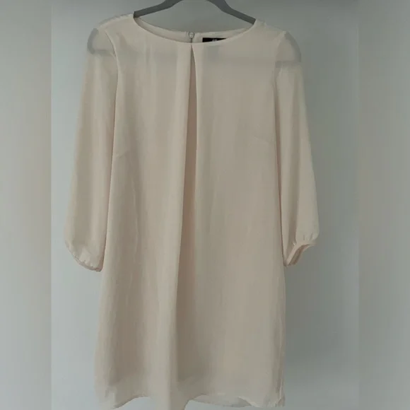 H&M Ivory Long Sleeve Dress